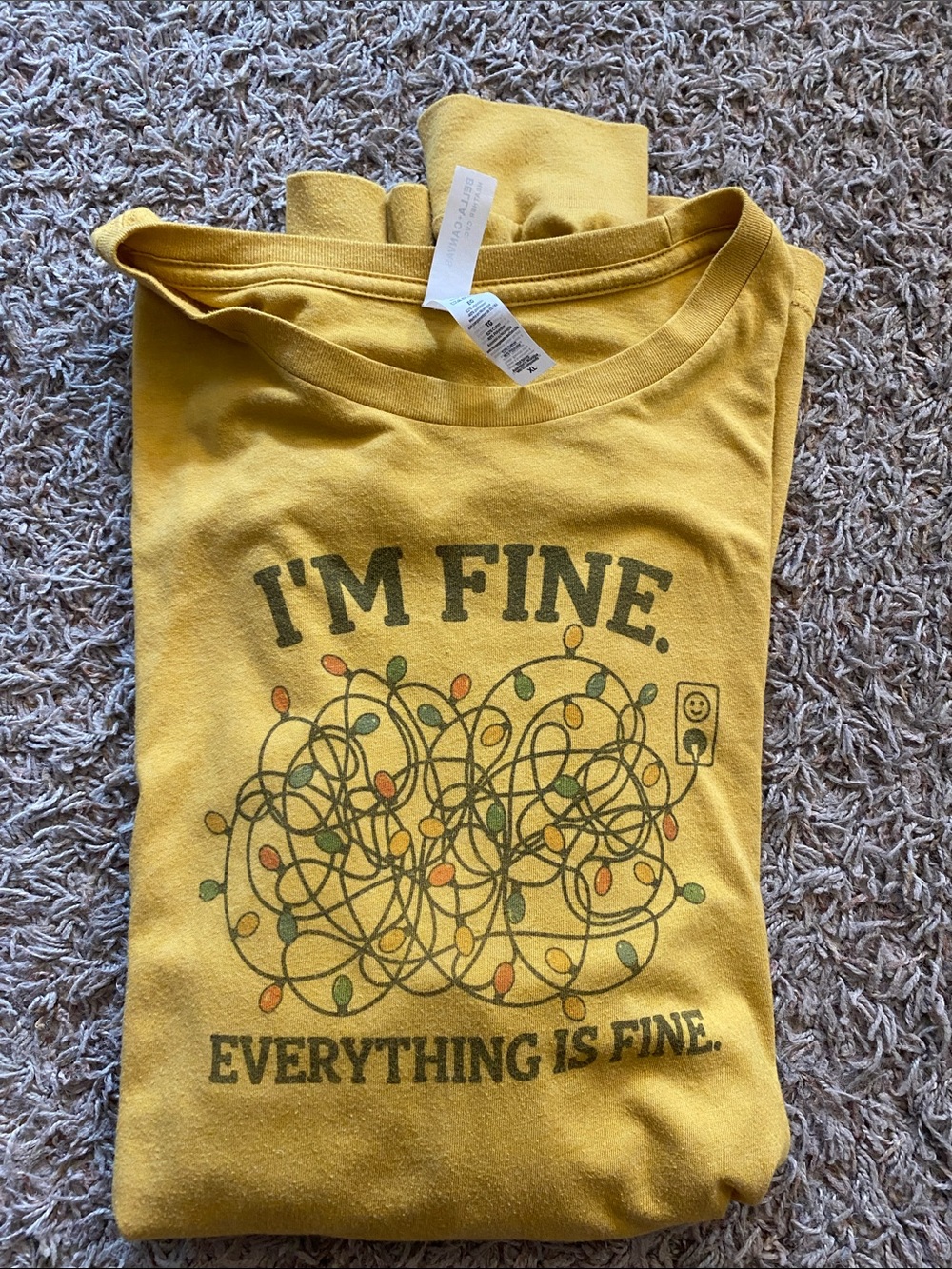 Bella Canvas Mustard Yellow Womens XL long sleeve
